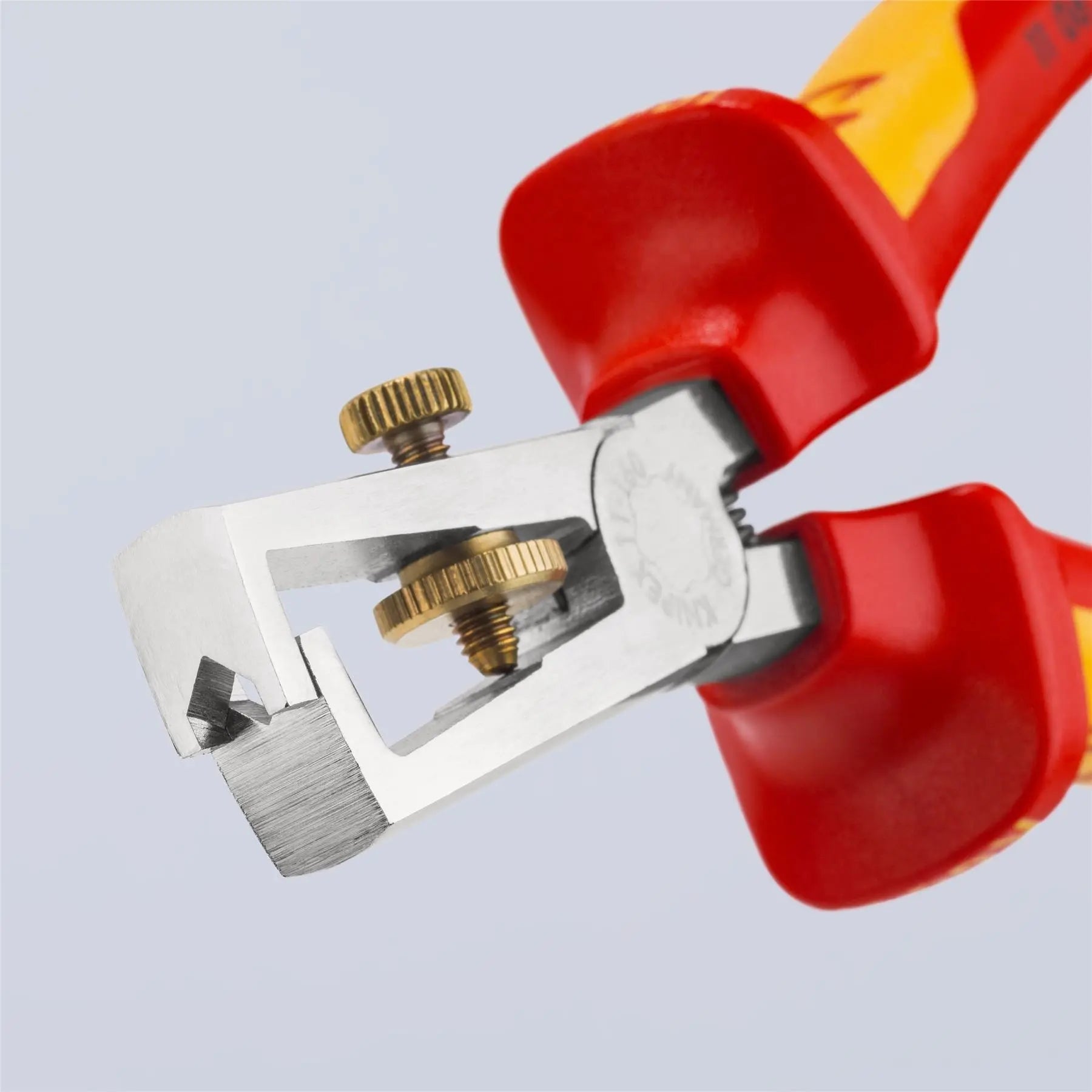 Knipex Insulation Stripper with Opening Spring 160mm VDE Insulated 1000V with Tether Point 11 06 160 T 