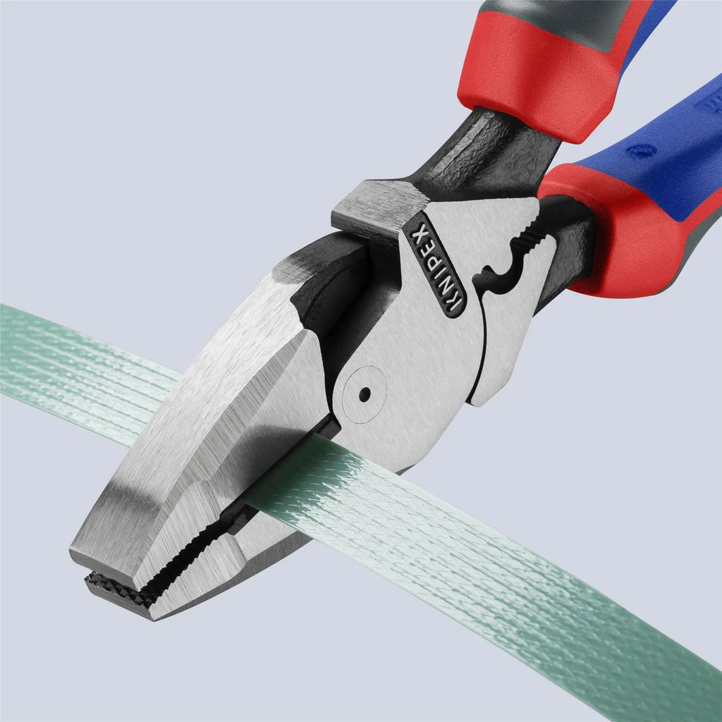 Knipex Linemans Pliers American Style 240mm Multi Component Grips 09 12 240  White Rose Tools