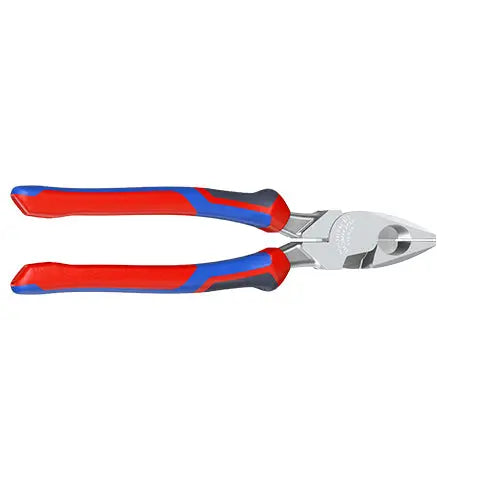 Knipex Linemans Pliers American Style 240mm Multi Component Grips Chrome Plated 09 05 240  White Rose Tools