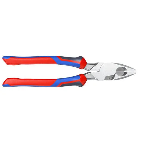 Knipex Linemans Pliers American Style 240mm Multi Component Grips Chrome Plated 09 05 240  White Rose Tools