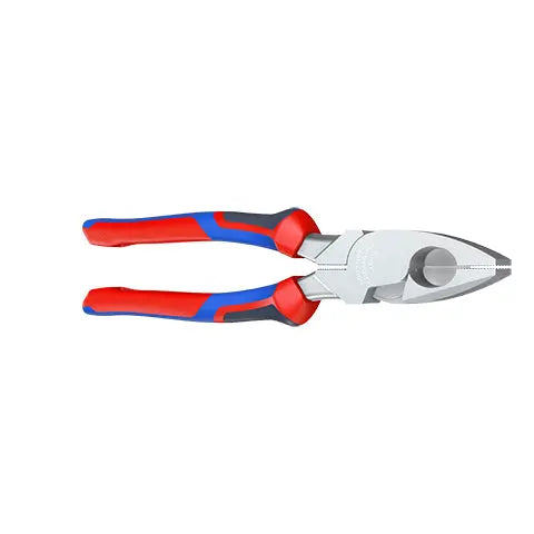 Knipex Linemans Pliers American Style 240mm Multi Component Grips Chrome Plated 09 05 240  White Rose Tools