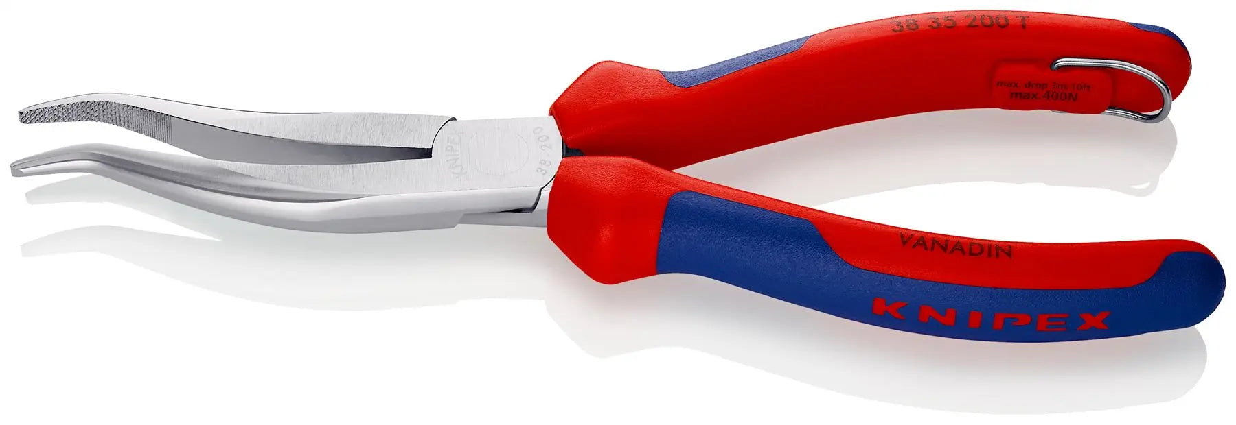 Knipex Mechanics Pliers 200mm Multi Component Grips with Tether Point 38 35 200 T 