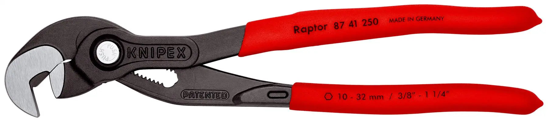 Knipex Multiple Slip Joint Spanner RAPTOR 10-32mm 250mm 87 41 250 