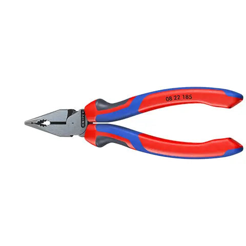 Knipex Needle Nose Combination Pliers 185mm Multi Component Grips 08 22 185  White Rose Tools
