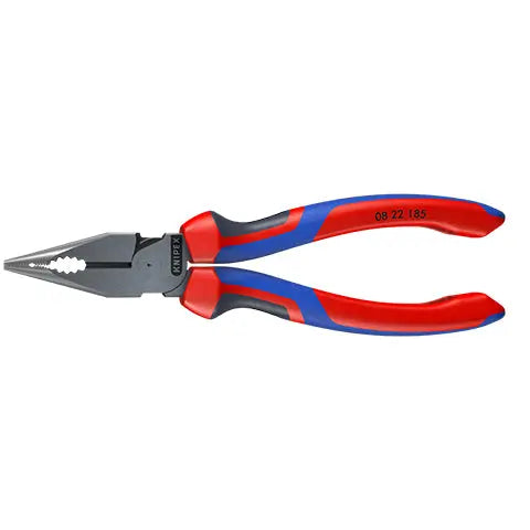 Knipex Needle Nose Combination Pliers 185mm Multi Component Grips 08 22 185  White Rose Tools