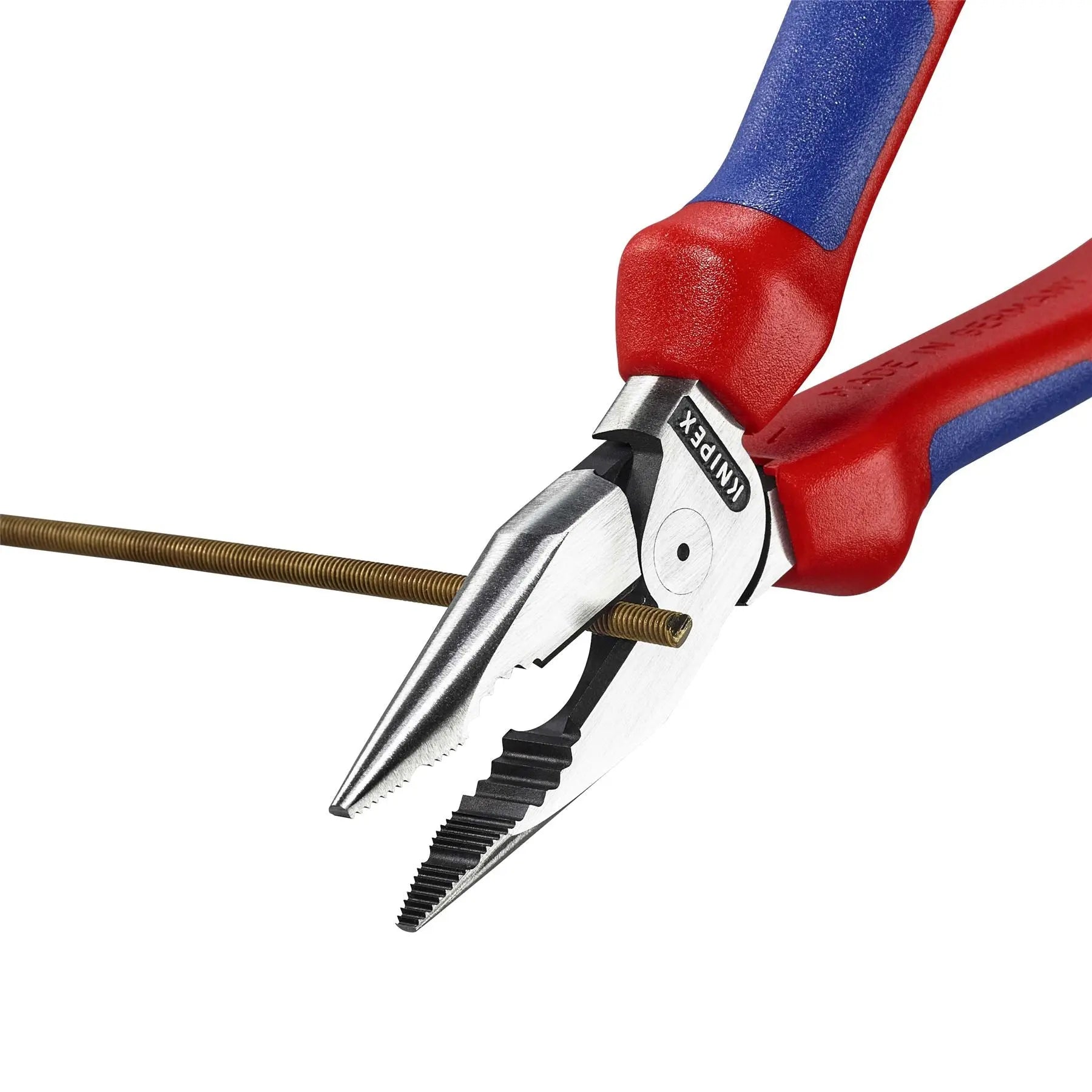 Knipex Needle Nose Combination Pliers 185mm Multi Component Grips 08 22 185  White Rose Tools