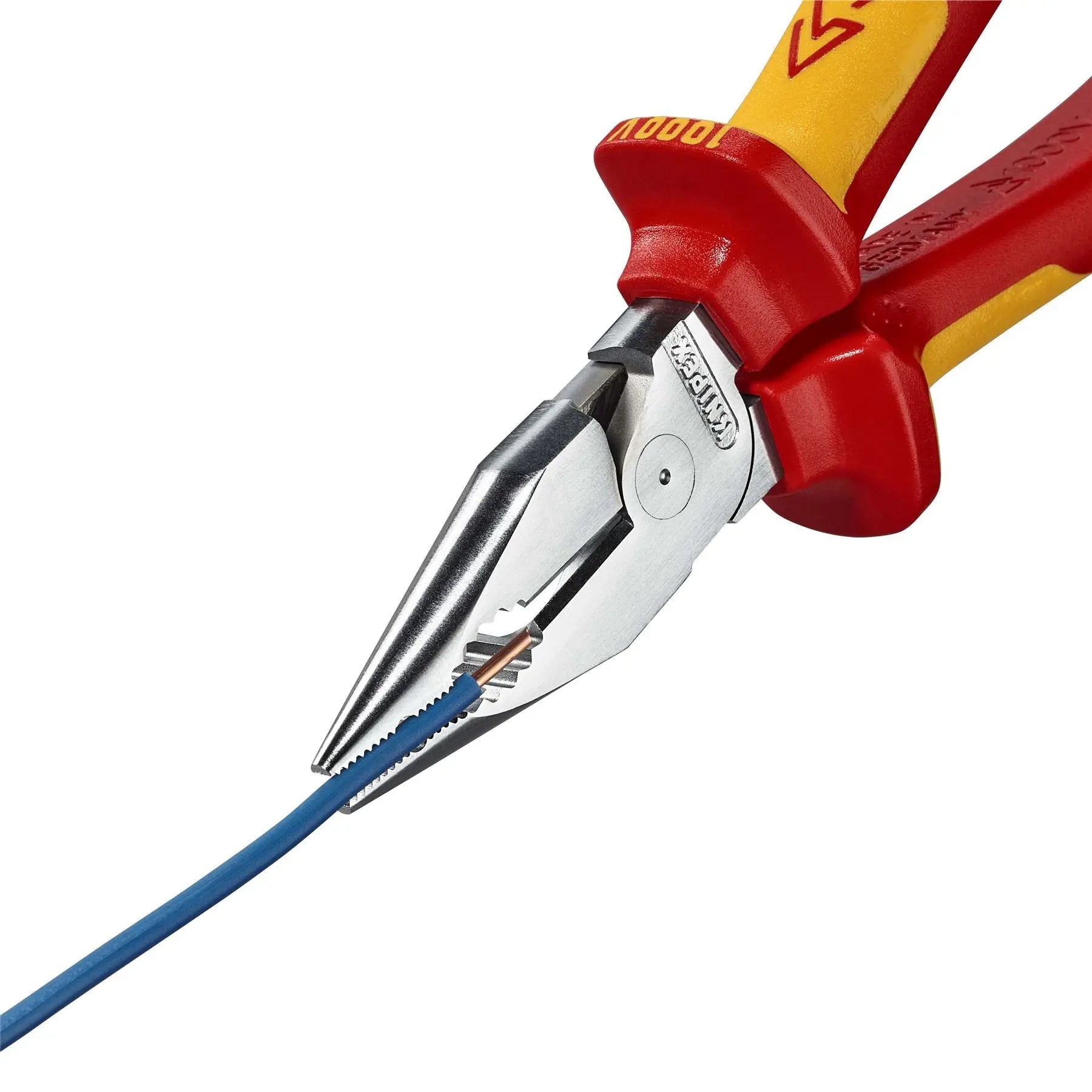 Knipex Needle Nose Combination Pliers 185mm VDE 1000V Multi Component Grips 08 26 185  White Rose Tools