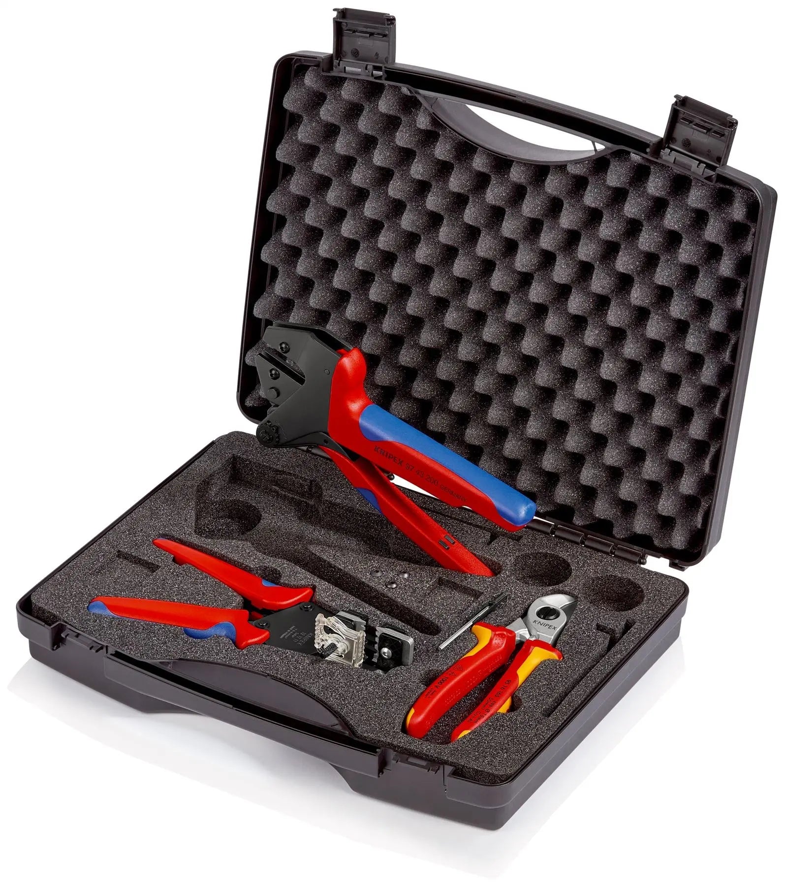 Knipex Photovoltaics Tool Case Set Insulation Stripper Cable Shears Crimp System Pliers 97 91 01  White Rose Tools