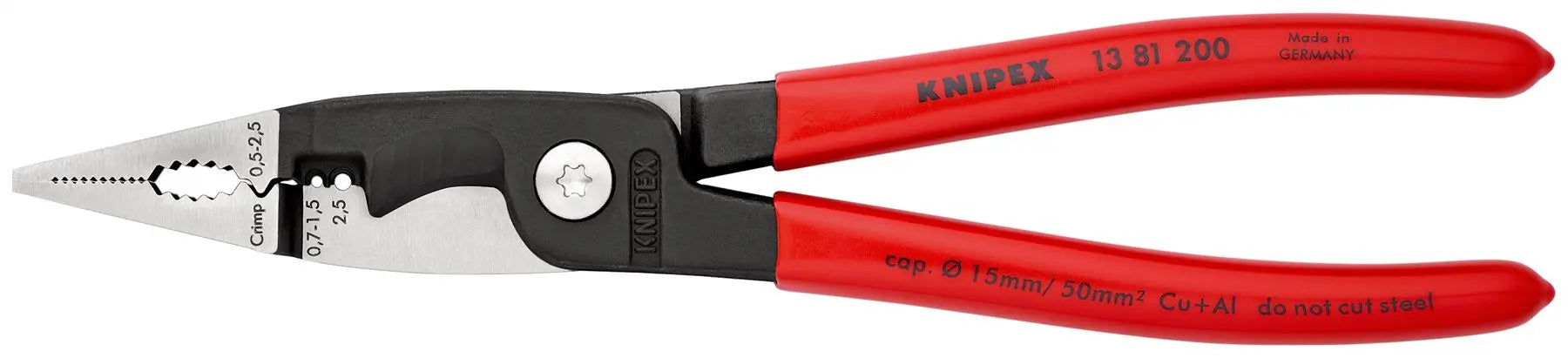 Knipex Piers for Electrical Installation 200mm 13 81 200 