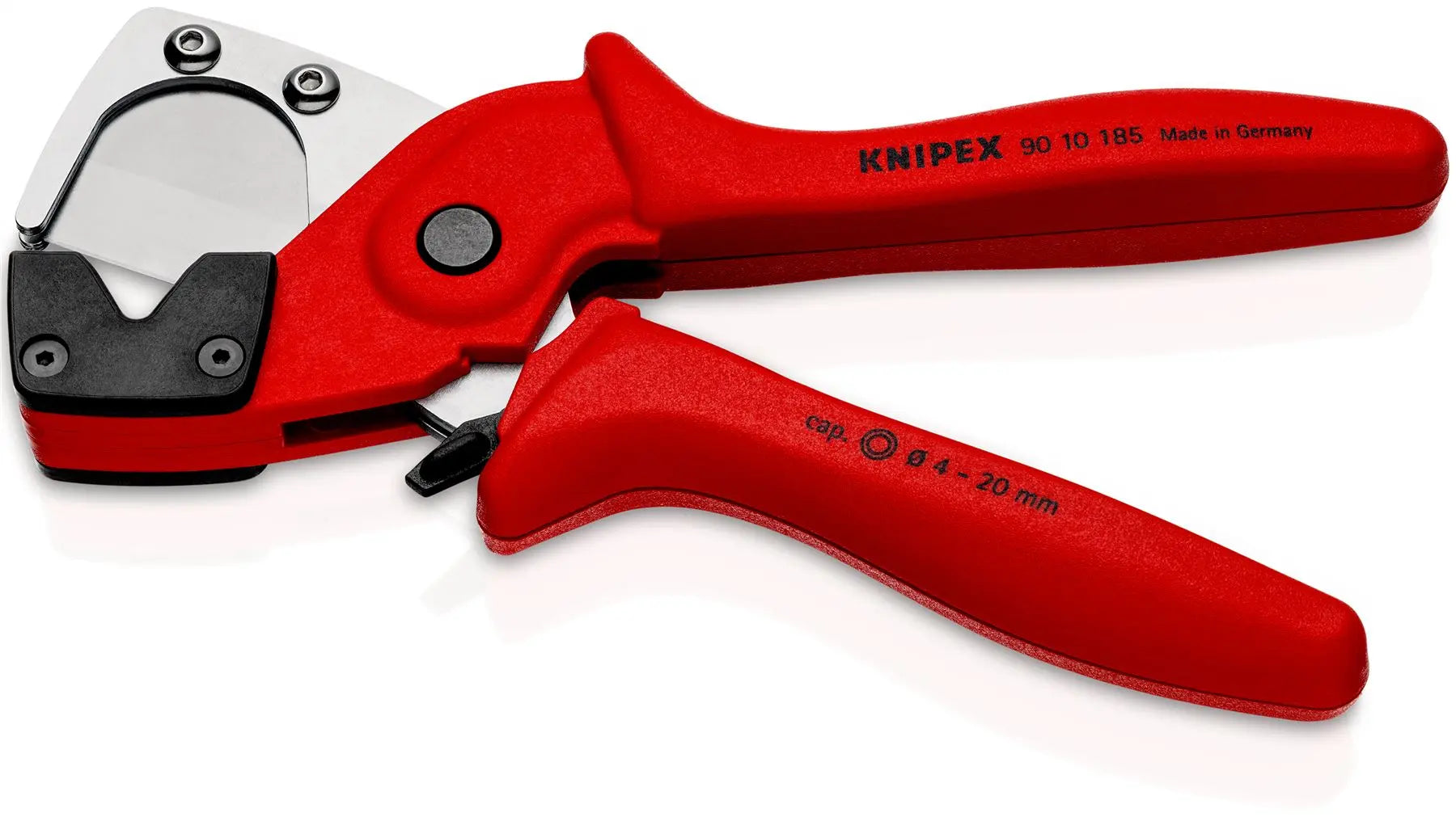 Knipex Pipe Cutters Cutting Pliers for Multilayer and Pnuematic Hoses 4-20mm Capacity 90 10 185 SB  White Rose Tools