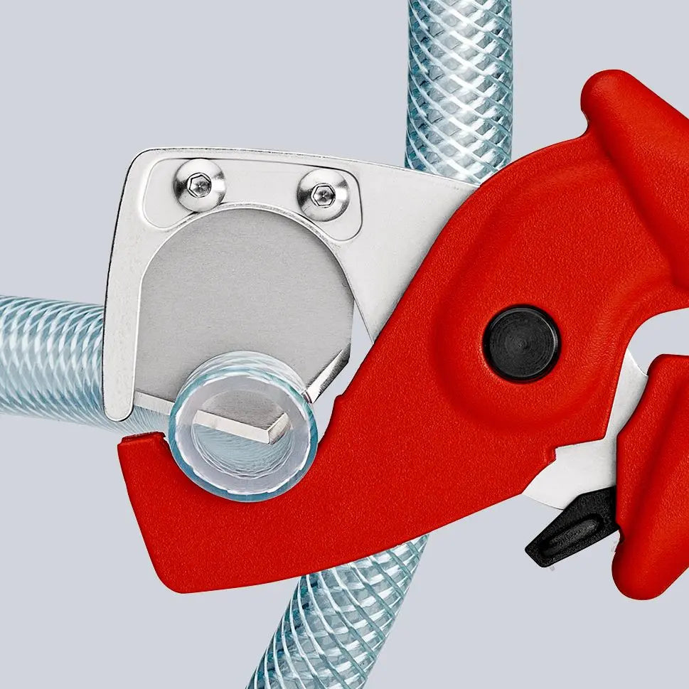 Knipex PlastiCut Cutter fro Flexible Hoses and Plastic Conduit Pipe 185mm 25mm Capacity 90 20 185 