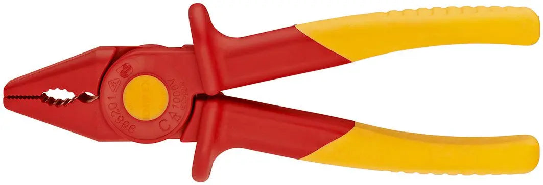 Knipex Plastic Flat Nose Pliers 180mm Fully Insulating VDE 98 62 01 