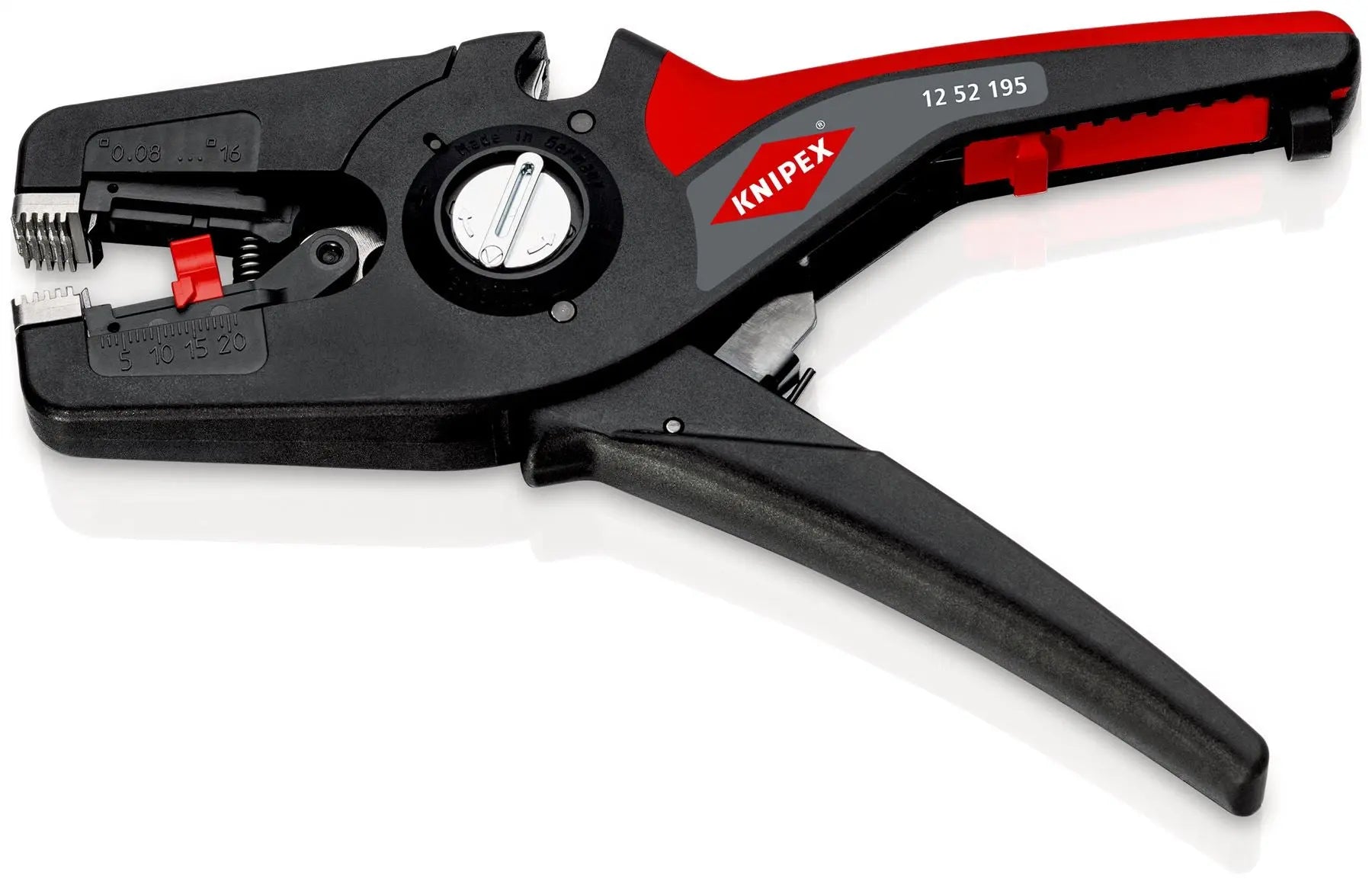 Knipex PreciStrip 16 Automatic Insulation Stripper 195mm Wire Stripping Pliers 12 52 195 SB  White Rose Tools