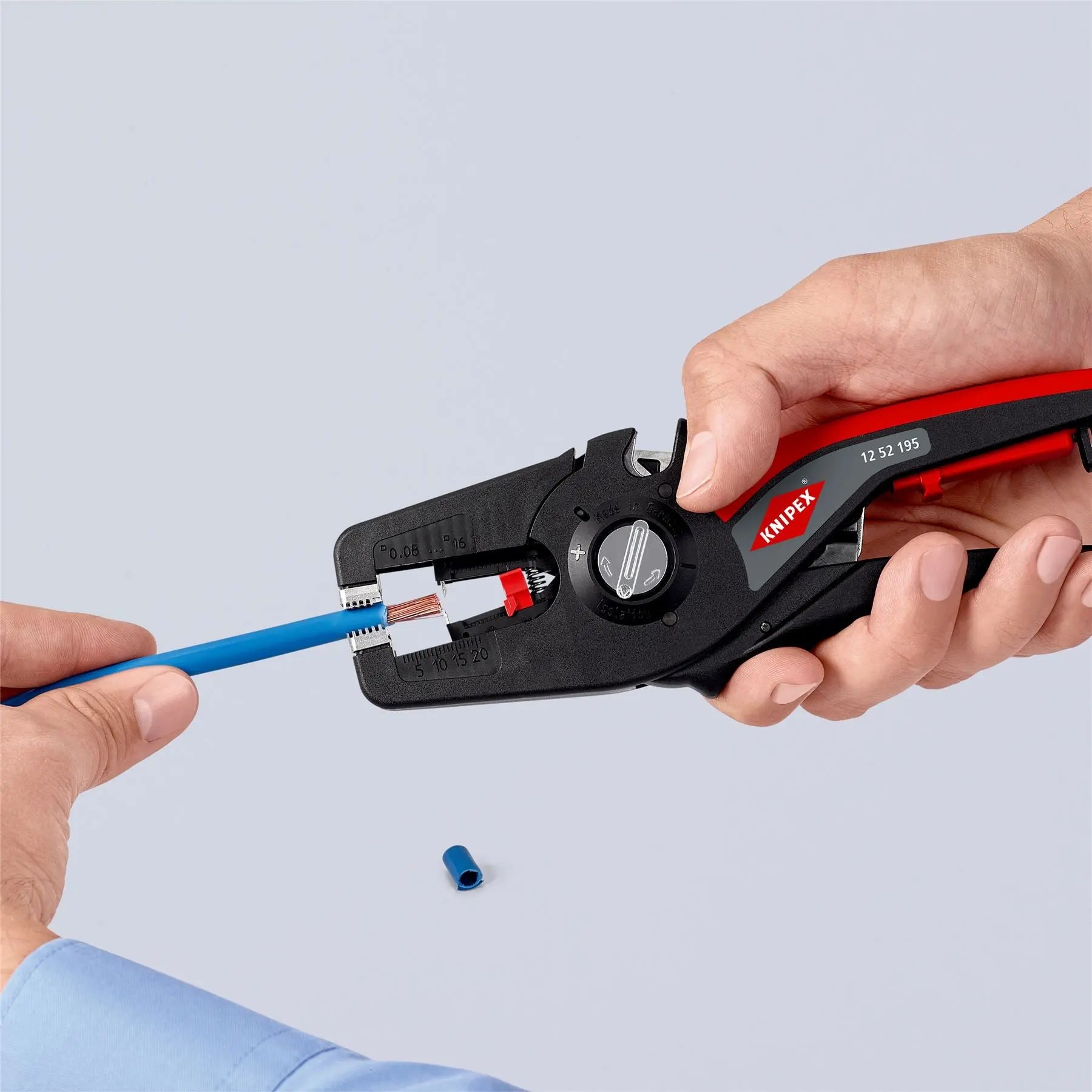 Knipex PreciStrip 16 Automatic Insulation Stripper 195mm Wire Stripping Pliers 12 52 195 SB  White Rose Tools