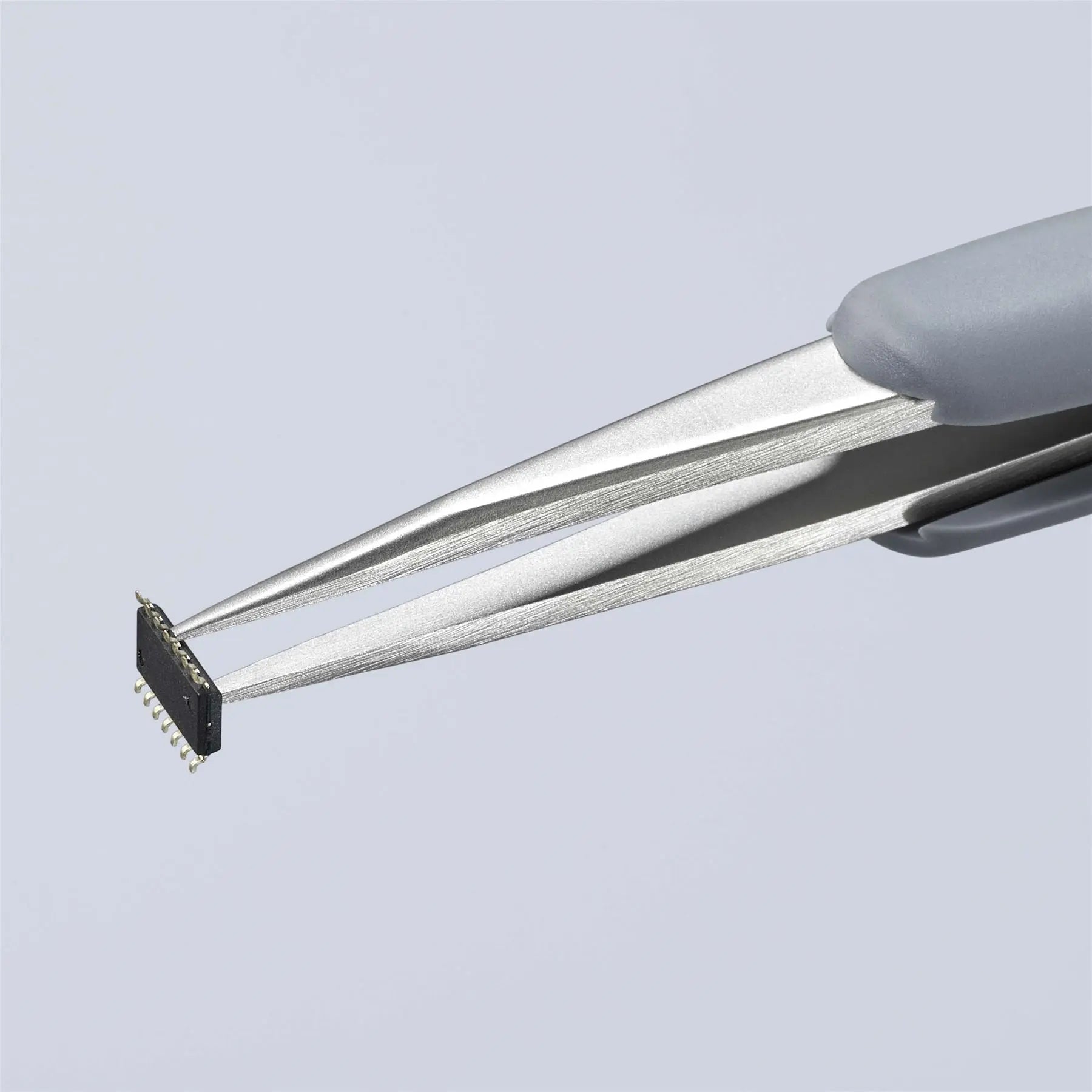 Knipex Precision Tweezers with Rubber Handles ESD Smooth Gripping Surfaces 92 21 10 ESD  White Rose Tools