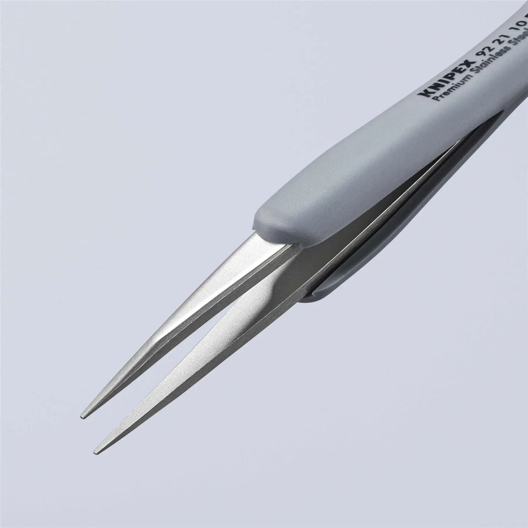 Knipex Precision Tweezers with Rubber Handles ESD Smooth Gripping Surfaces 92 21 10 ESD  White Rose Tools