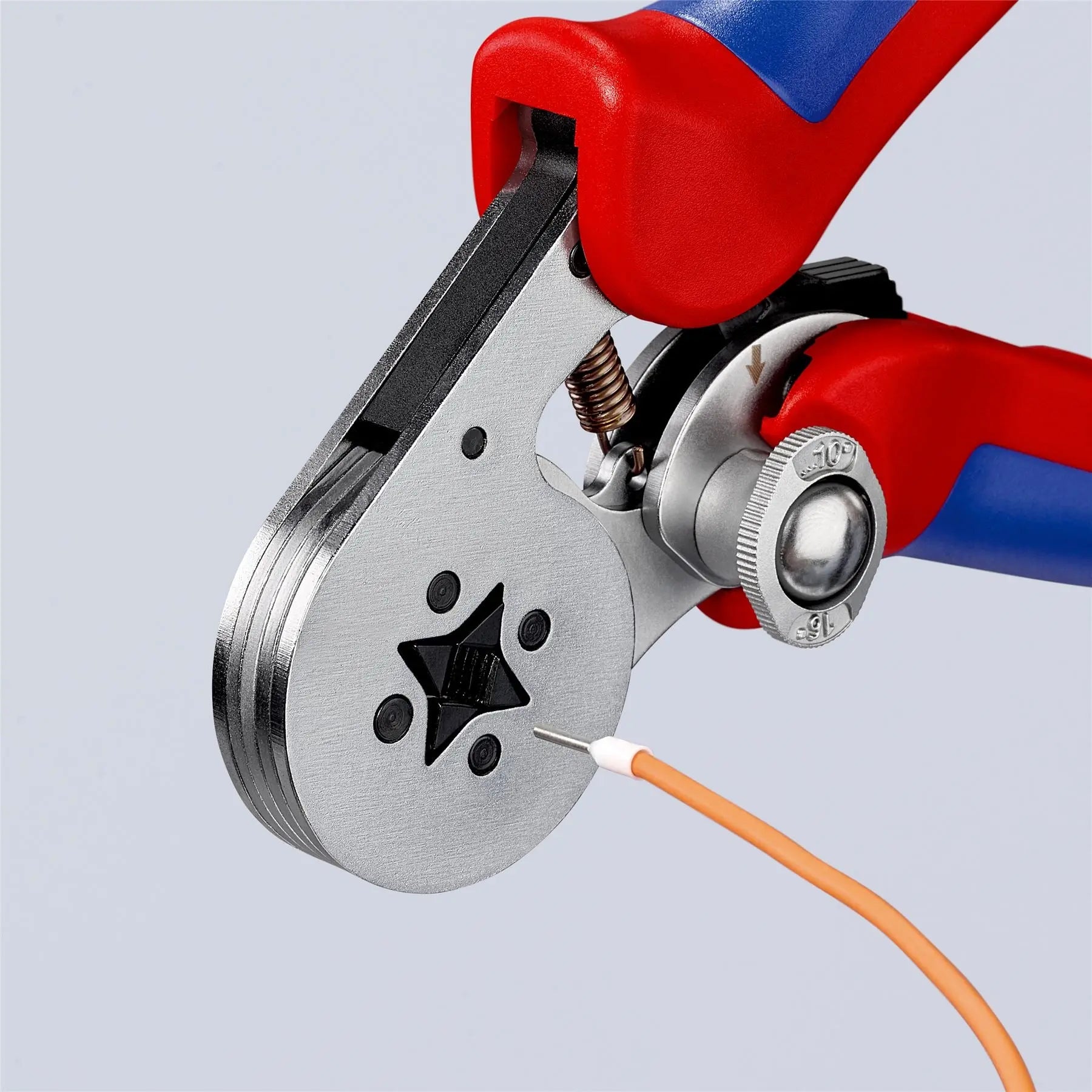 Knipex Self Adjusting Electricians Crimping Pliers for Wire Ferrules 0.08-10/16mm² 28-6 AWG 95 55 04 