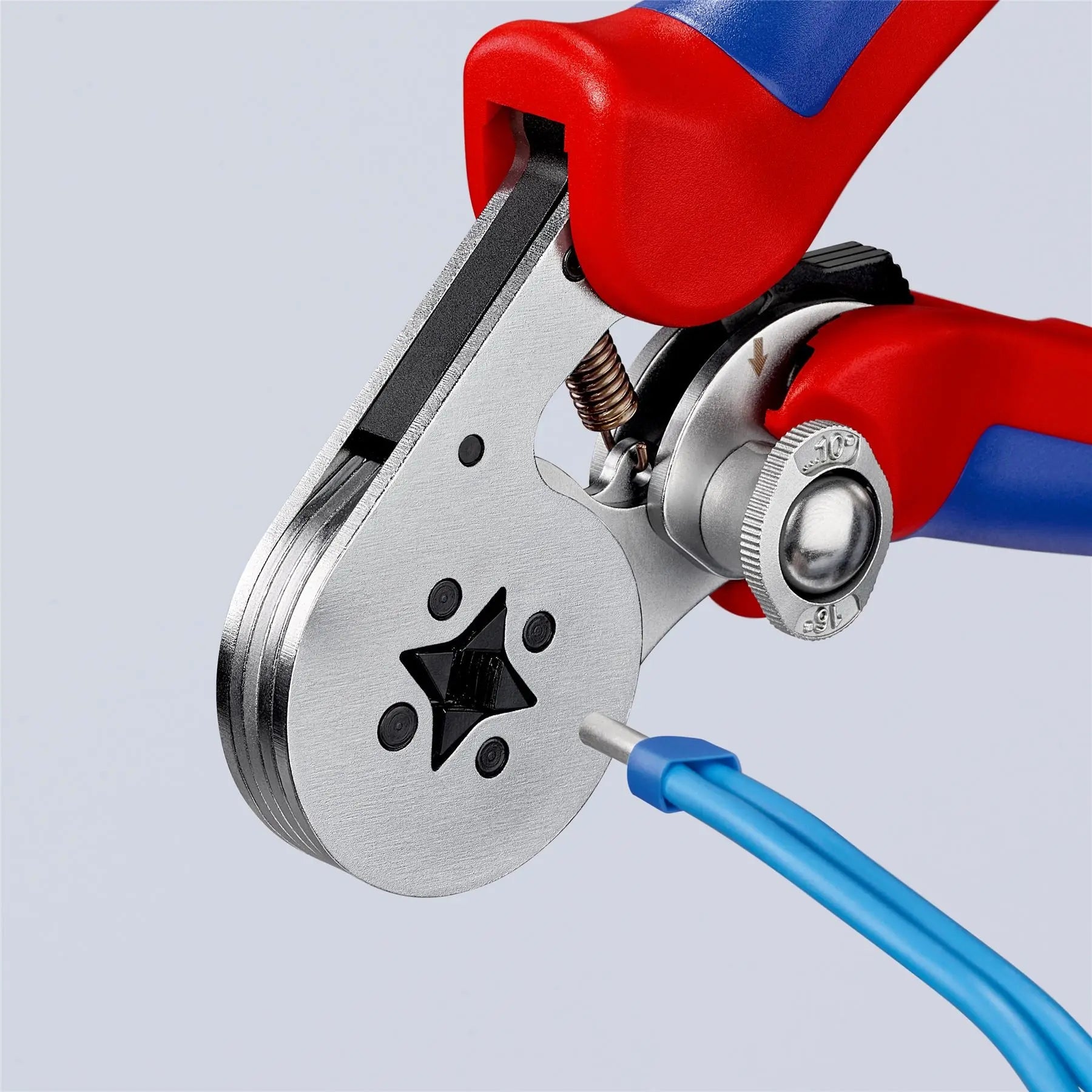 Knipex Self Adjusting Electricians Crimping Pliers for Wire Ferrules 0.08-10/16mm² 28-6 AWG 95 55 04 