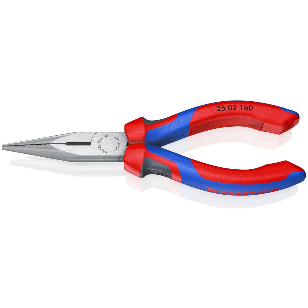 Knipex Snipe Nose Side Cutting Pliers 160mm Long Nose Radio Plier 25 02 160  White Rose Tools