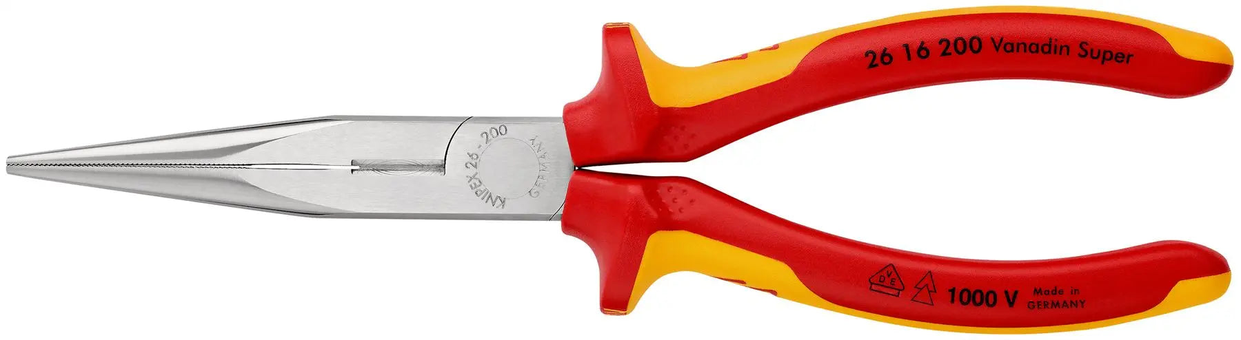 Knipex Snipe Nose Side Cutting Pliers 200mm VDE Insulated 26 16 200 