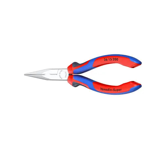 Knipex Snipe Nose Side Cutting Pliers Chrome 200mm Stork Beak Plier Multi Component Grips 26 15 200  White Rose Tools