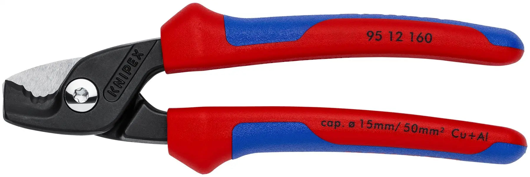 Knipex StepCut Cable Shears 160mm Multi Component Grips 95 12 160 