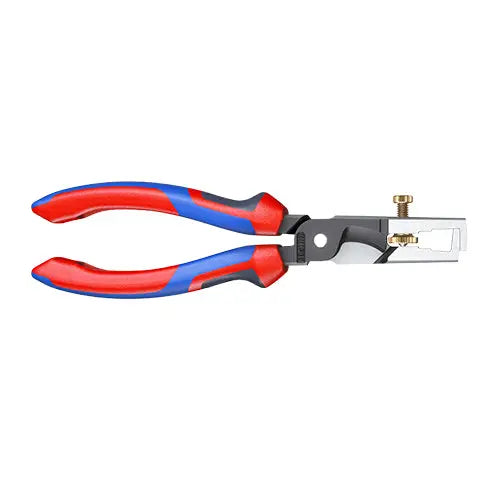 Knipex StriX Insulation Wire Stippiers with Cable Shears 180mm Multi Component Grips 13 62 180  White Rose Tools