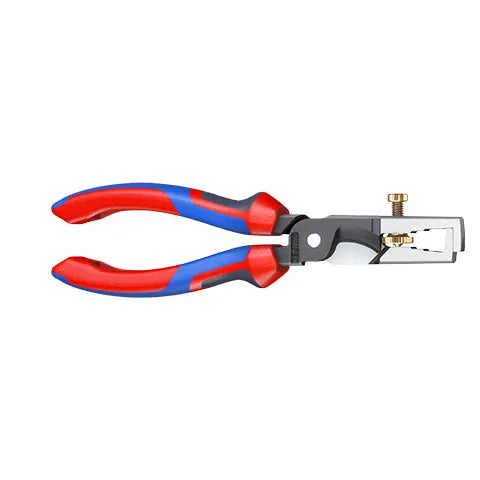 Knipex StriX Insulation Wire Stippiers with Cable Shears 180mm Multi Component Grips 13 62 180  White Rose Tools