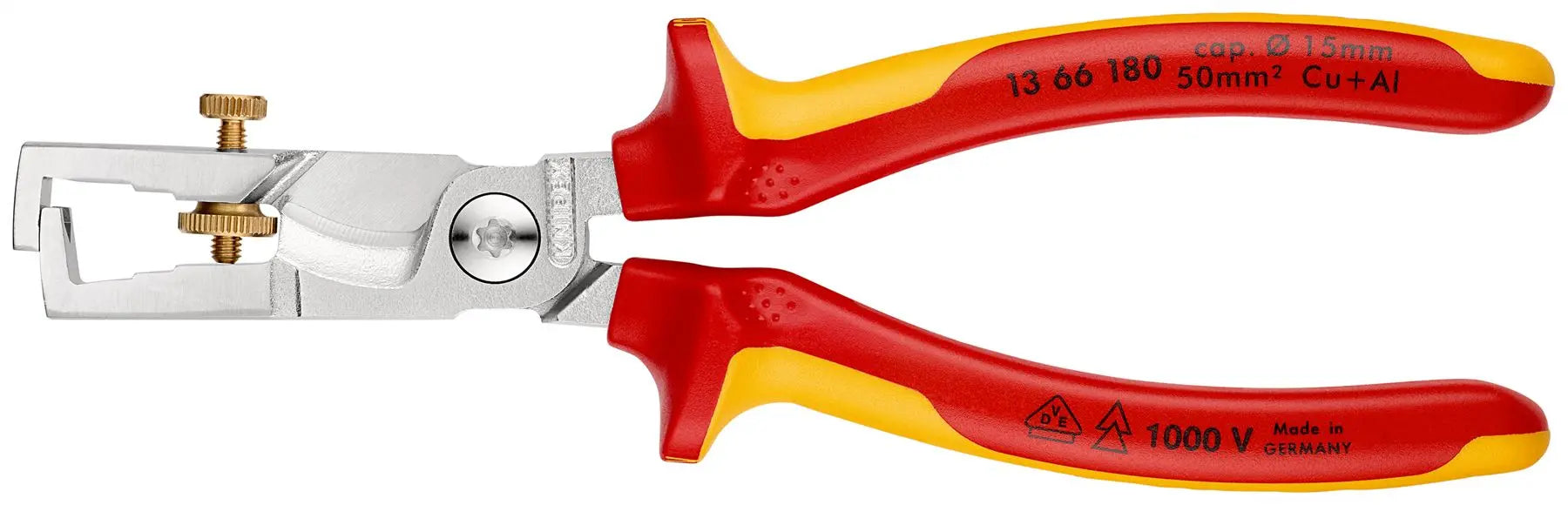 Knipex StriX Insulation Wire Stippiers with Cable Shears 180mm VDE Tested 13 66 180 