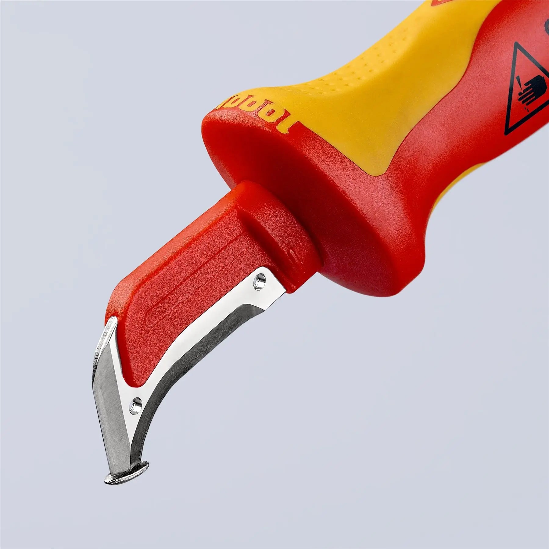 Knipex Stripping Knife with Guide Shoe VDE Insulated 1000V 38mm Blade Length 180mm 98 55 SB 