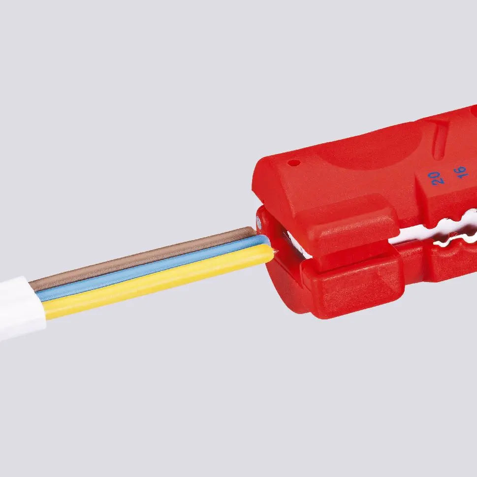 Knipex Stripping Tool for Flat and Round Cable 125mm Dismantling Tool for Data Cable 16 64 125 SB 