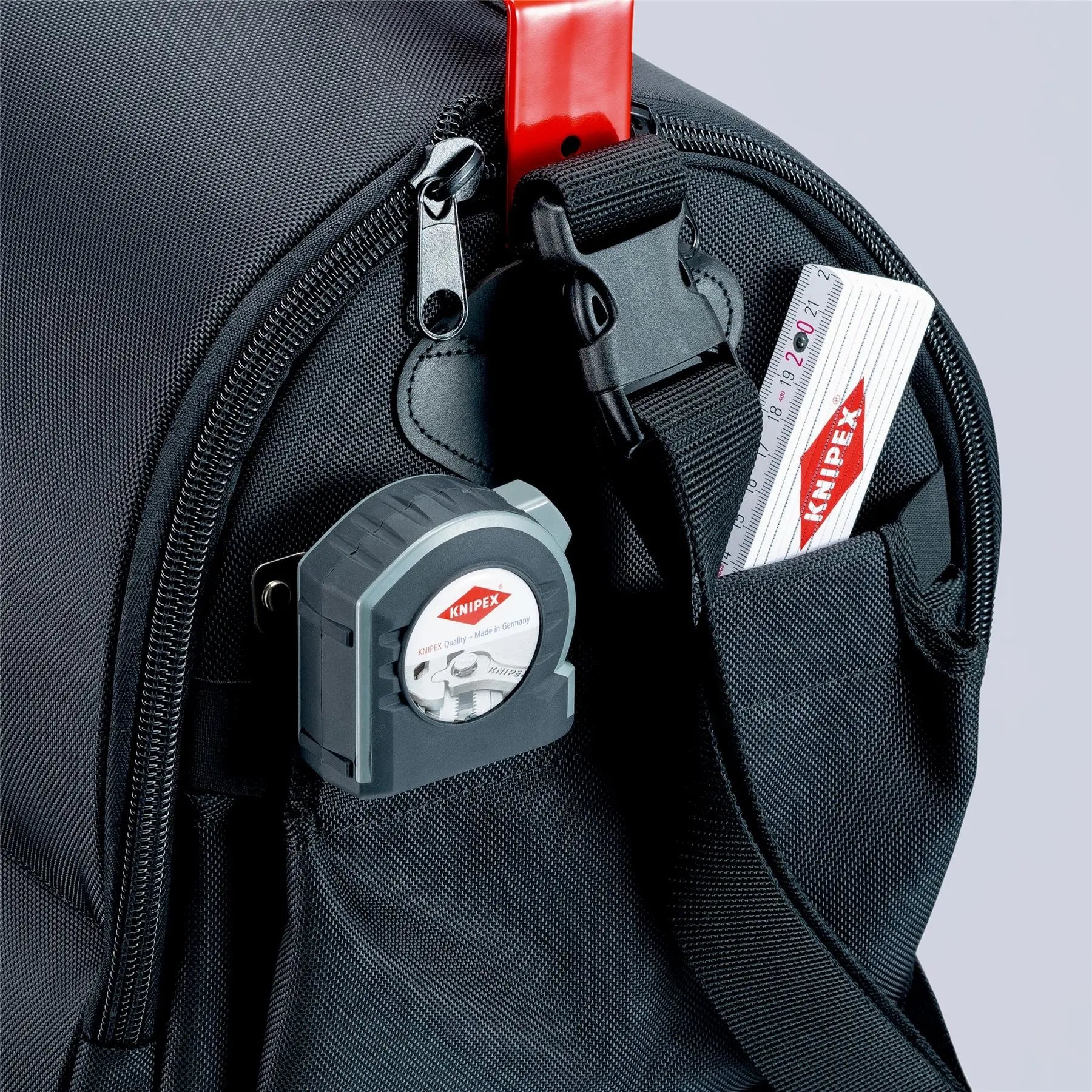 Knipex Tool Bag LightPack Empty Shoulder Strap Steel Handle with Softgrip 00 21 08 LE  White Rose Tools
