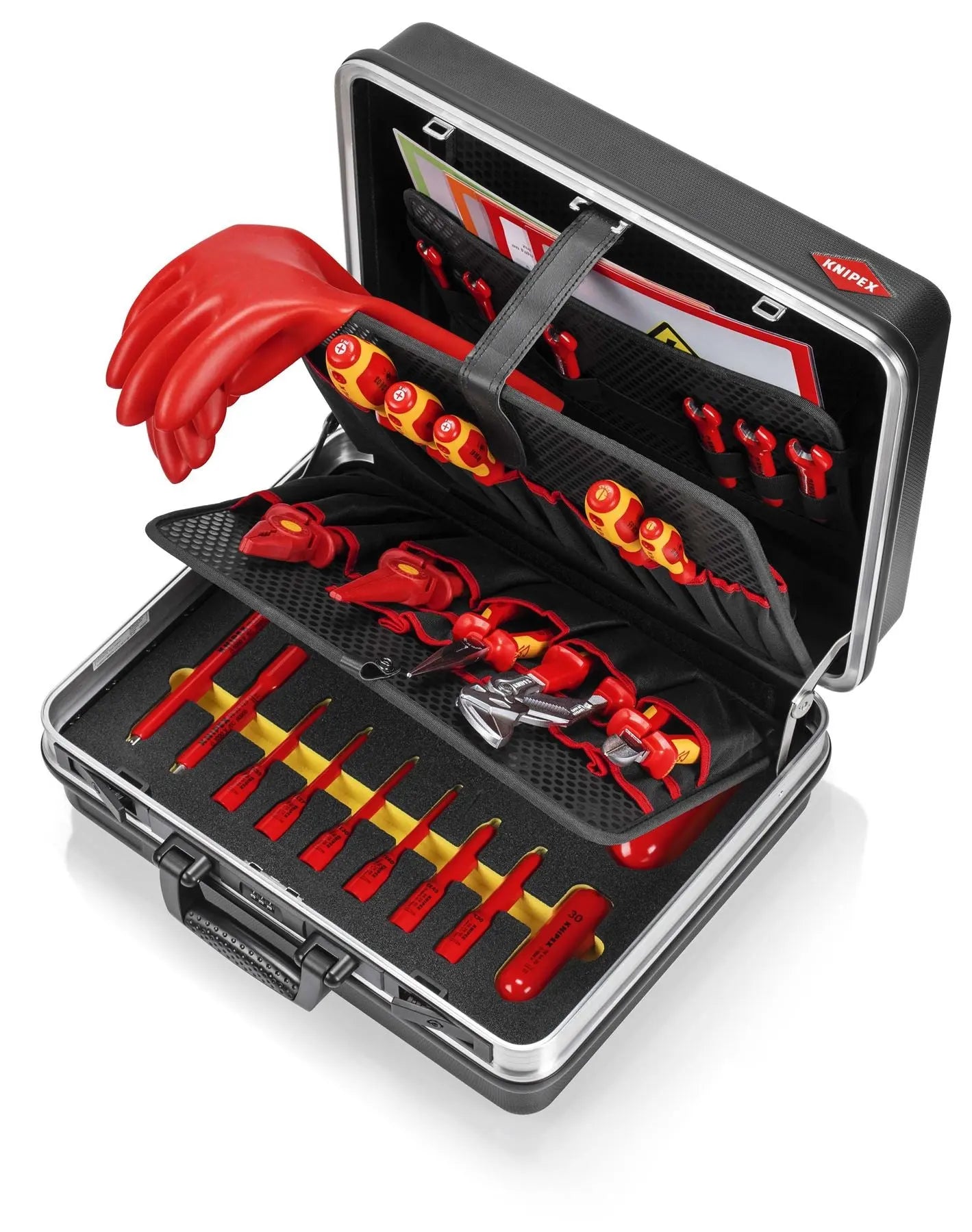 Knipex Tool Case Basic E-Mobility Kit for Electric Vehicle EV Service 00 21 05 EV  White Rose Tools