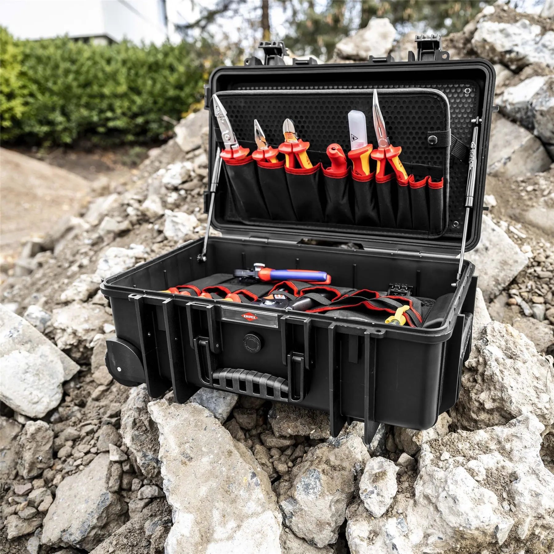 Knipex Tool Case Robust26 Electric Fit to Fly Storage Box 22 Piece Kit 00 21 33 E  White Rose Tools