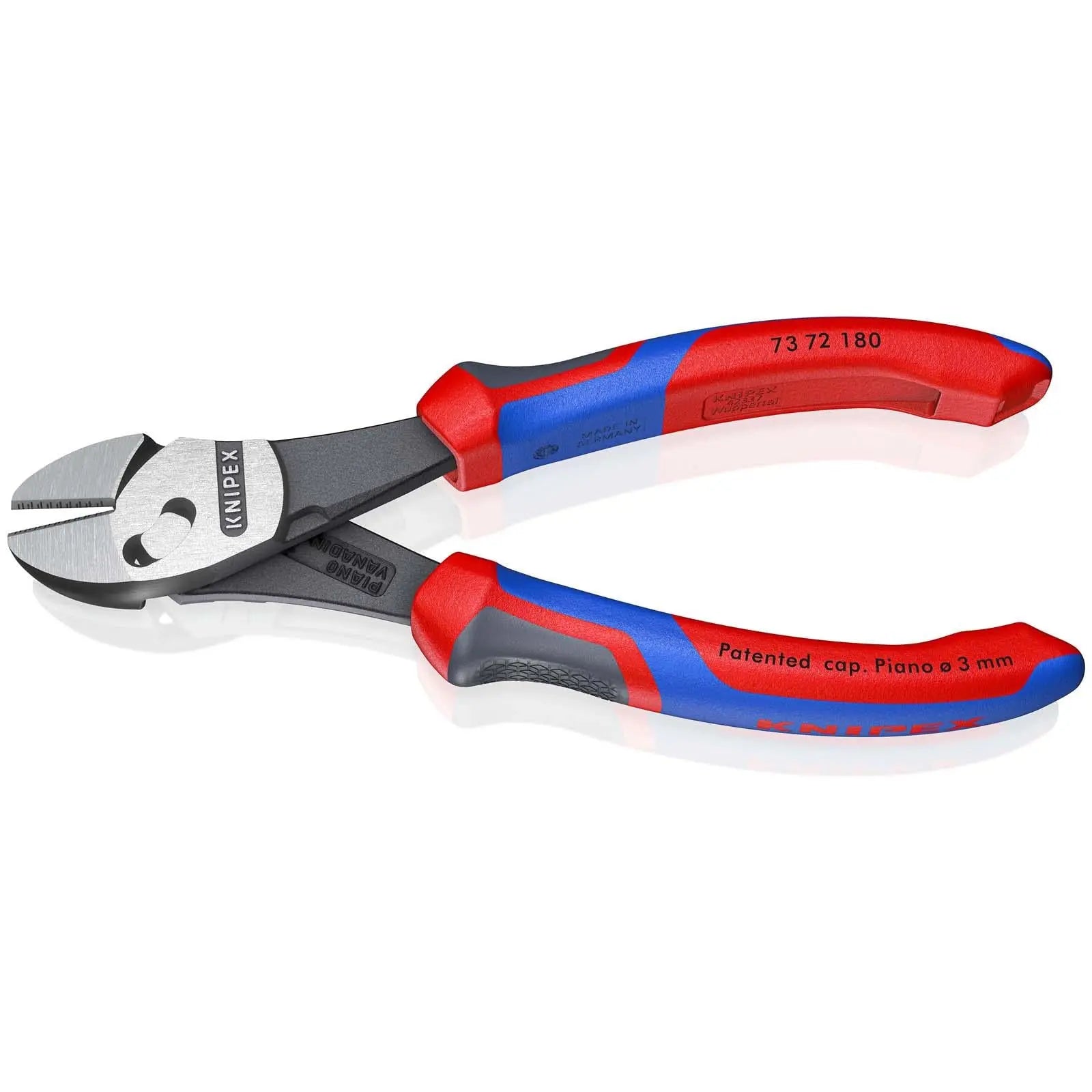Knipex TwinForce High Performance Diagonal Cutters Cutting Pliers 180mm Multi Component Grips 73 72 180  White Rose Tools