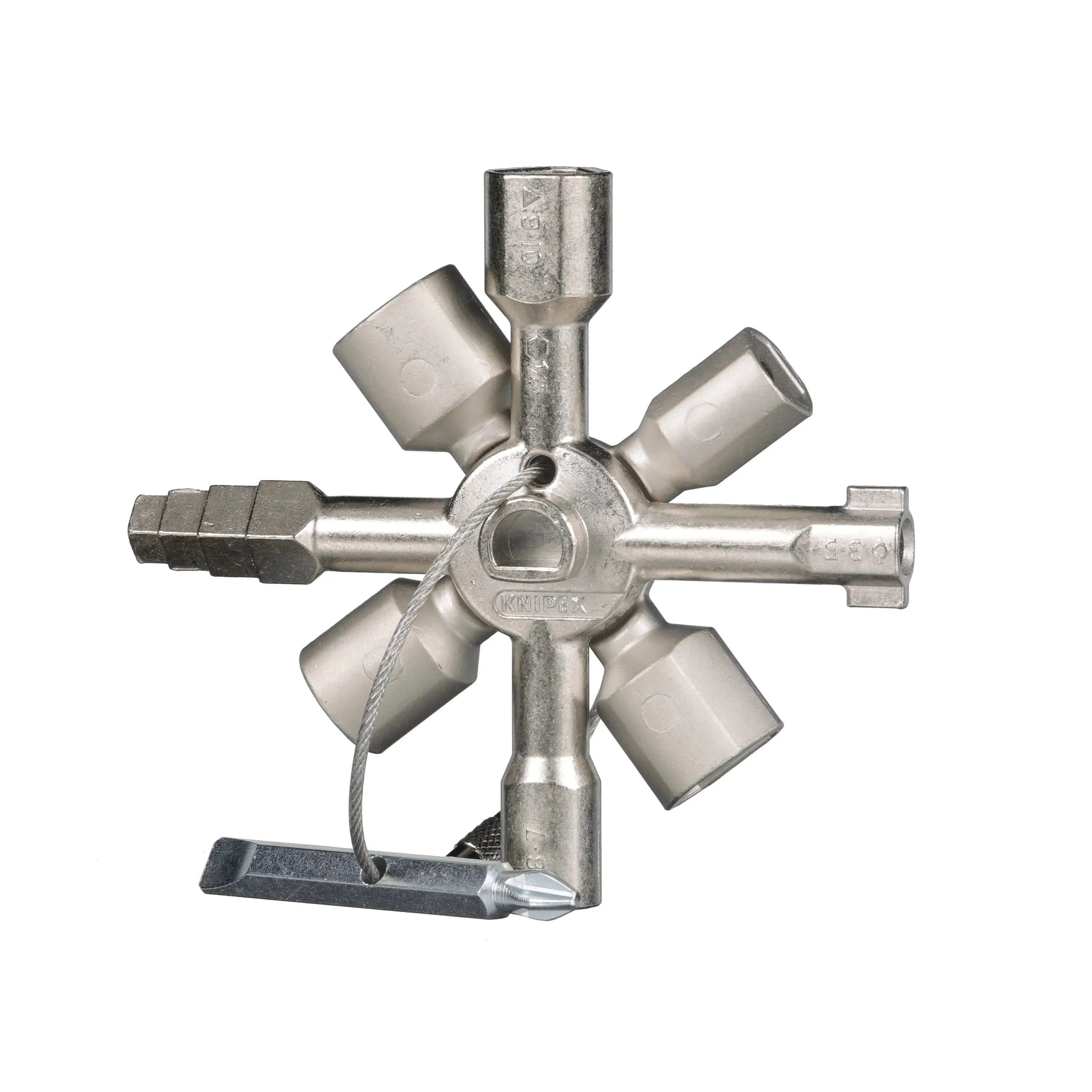 Knipex TwinKey Control Cabinet Key 92mm 00 11 01  White Rose Tools