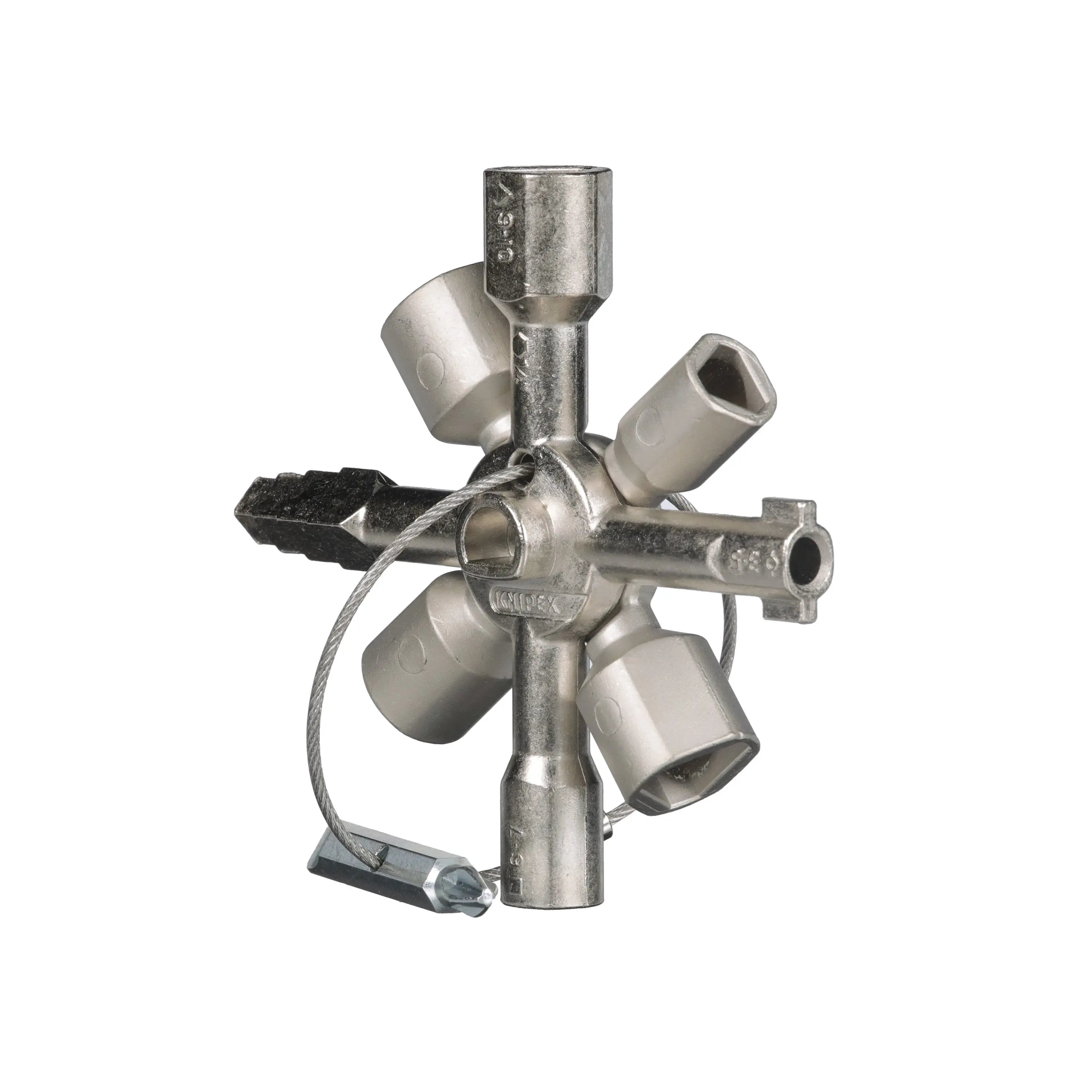 Knipex TwinKey Control Cabinet Key 92mm 00 11 01  White Rose Tools