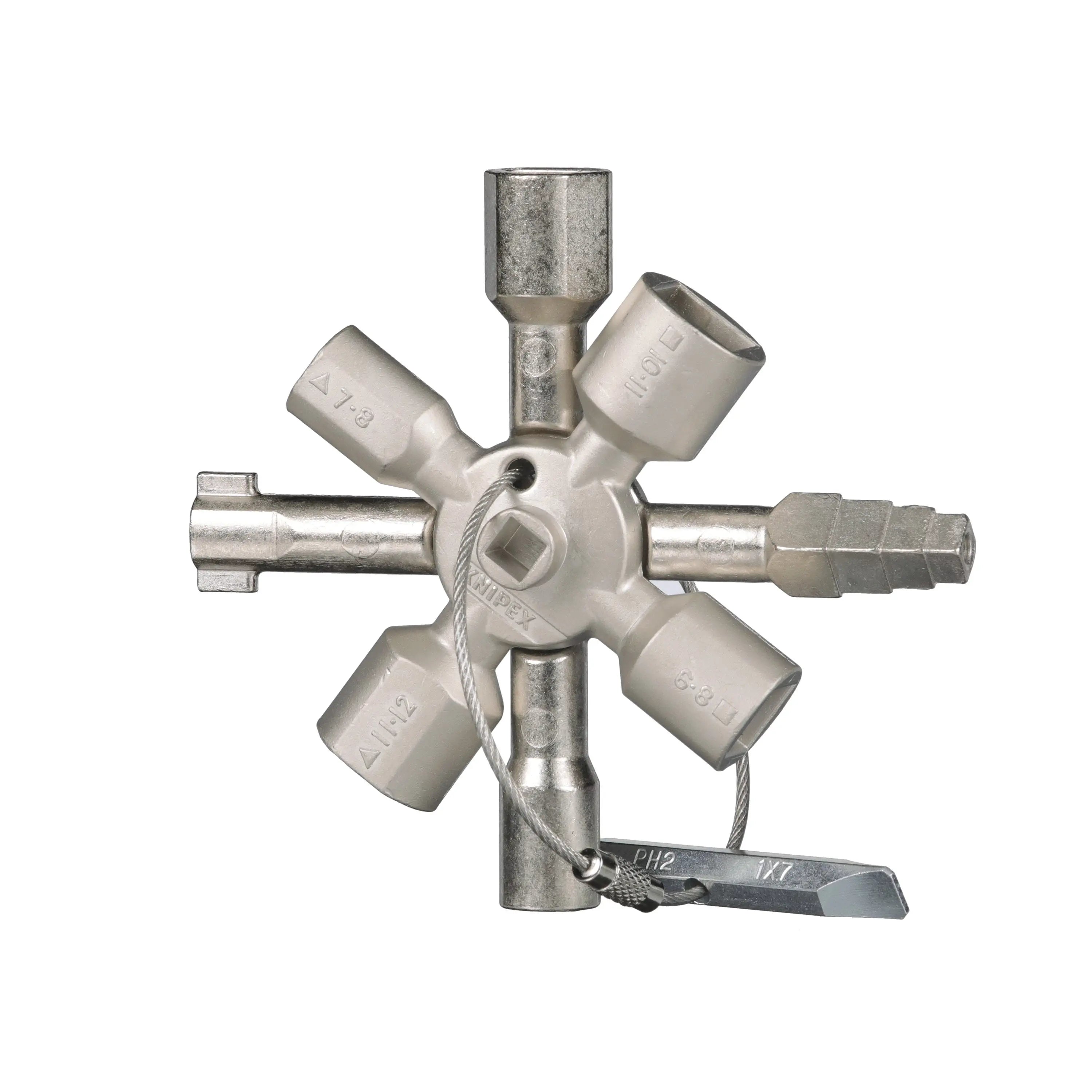 Knipex TwinKey Control Cabinet Key 92mm 00 11 01  White Rose Tools