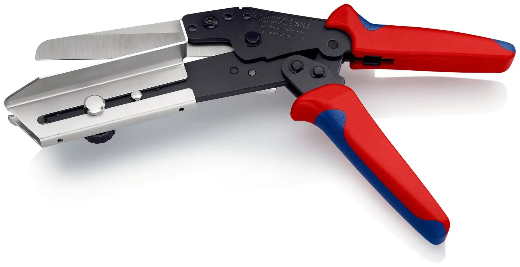 Knipex Vinyl Cutting Shears for Cable Duct Multi Component Grips 110mm Blade Length 95 02 21 