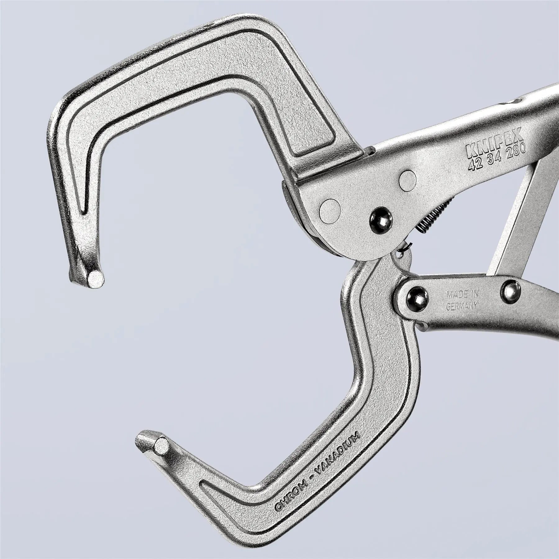 Knipex Welding Grip Locking Pliers C Clamp 280mm Galvanised 42 34 280  White Rose Tools