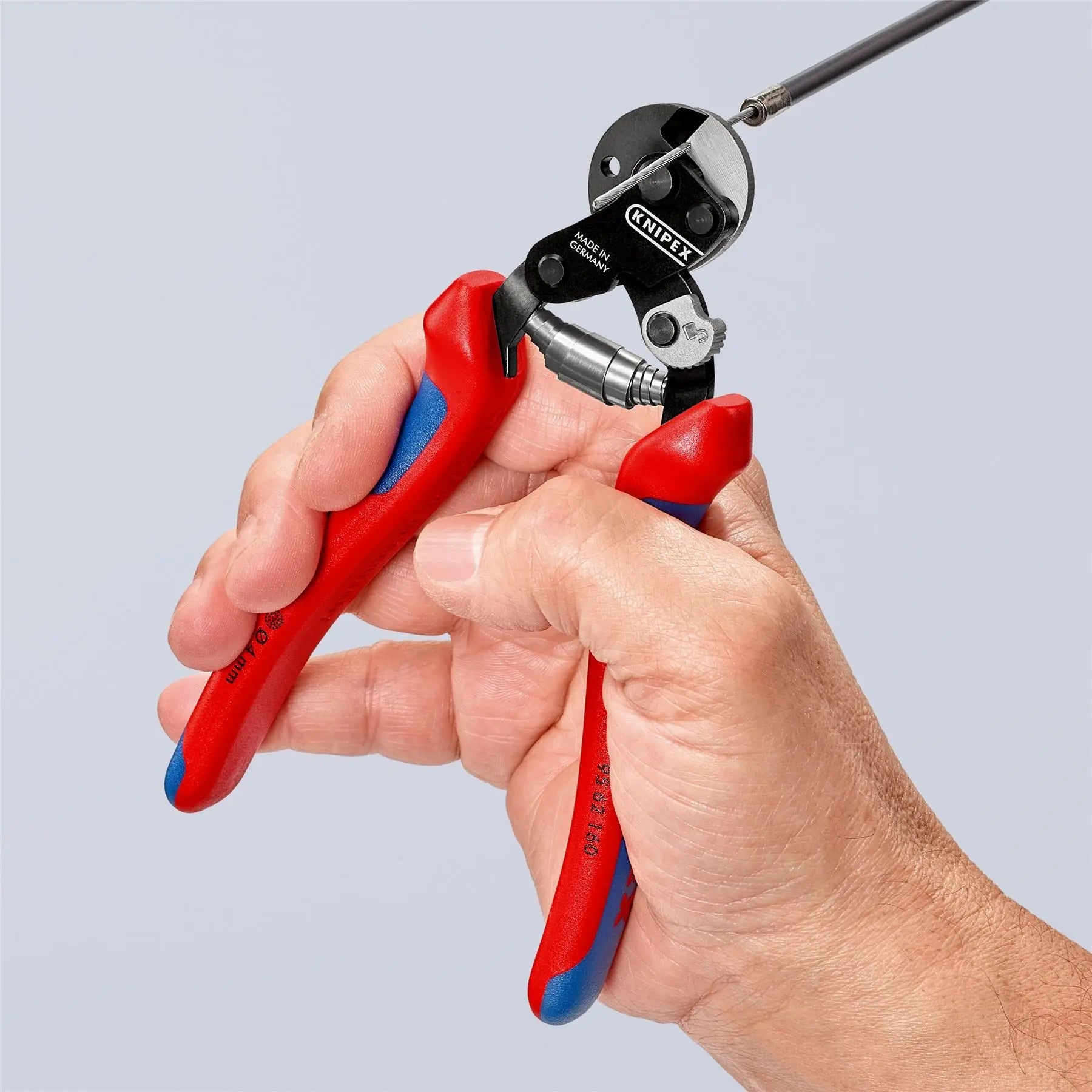 Knipex Wire Rope Cutter Multi Component Grips up to 6mm Cutting Capacity 160mm 95 62 160  White Rose Tools