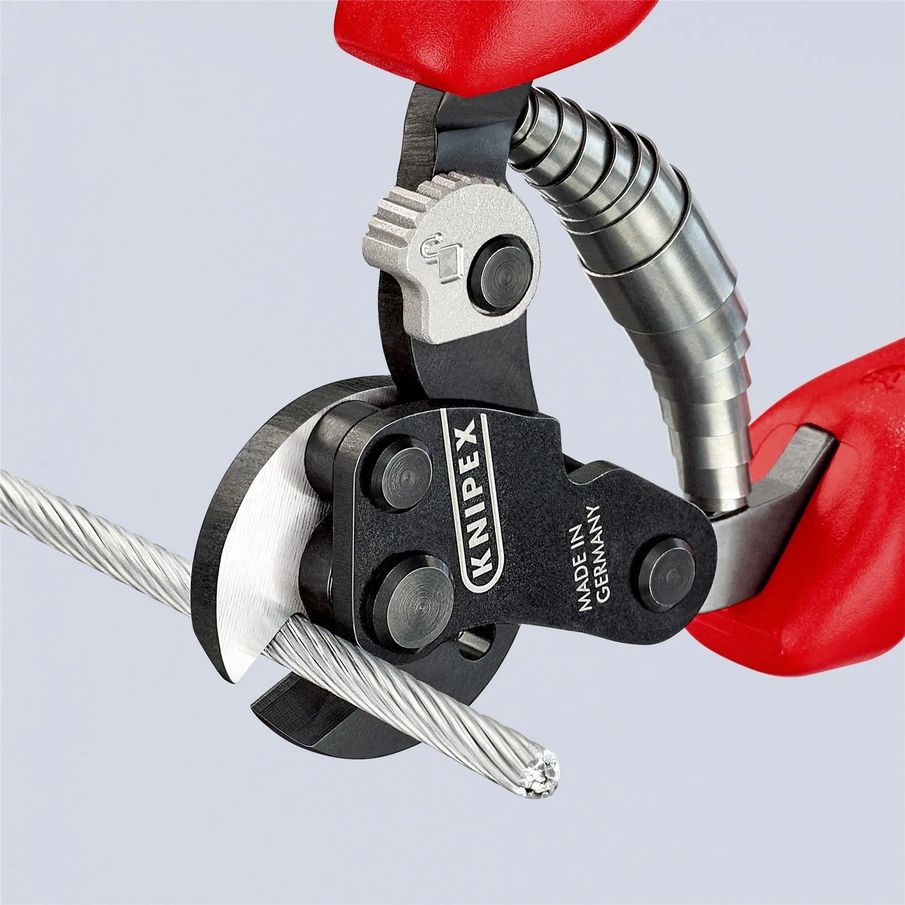 Knipex Wire Rope Cutter Multi Component Grips up to 6mm Cutting Capacity 160mm 95 62 160  White Rose Tools