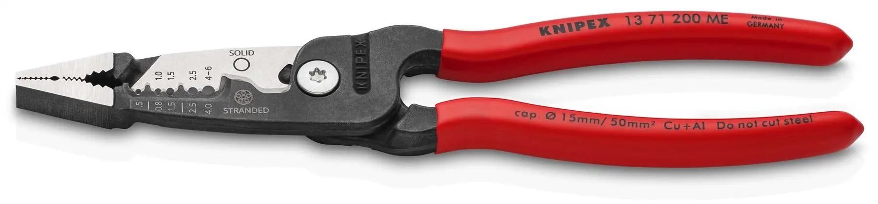 Knipex WireStripper Stripping Pliers 200mm Metric Version 13 71 200 ME  White Rose Tools