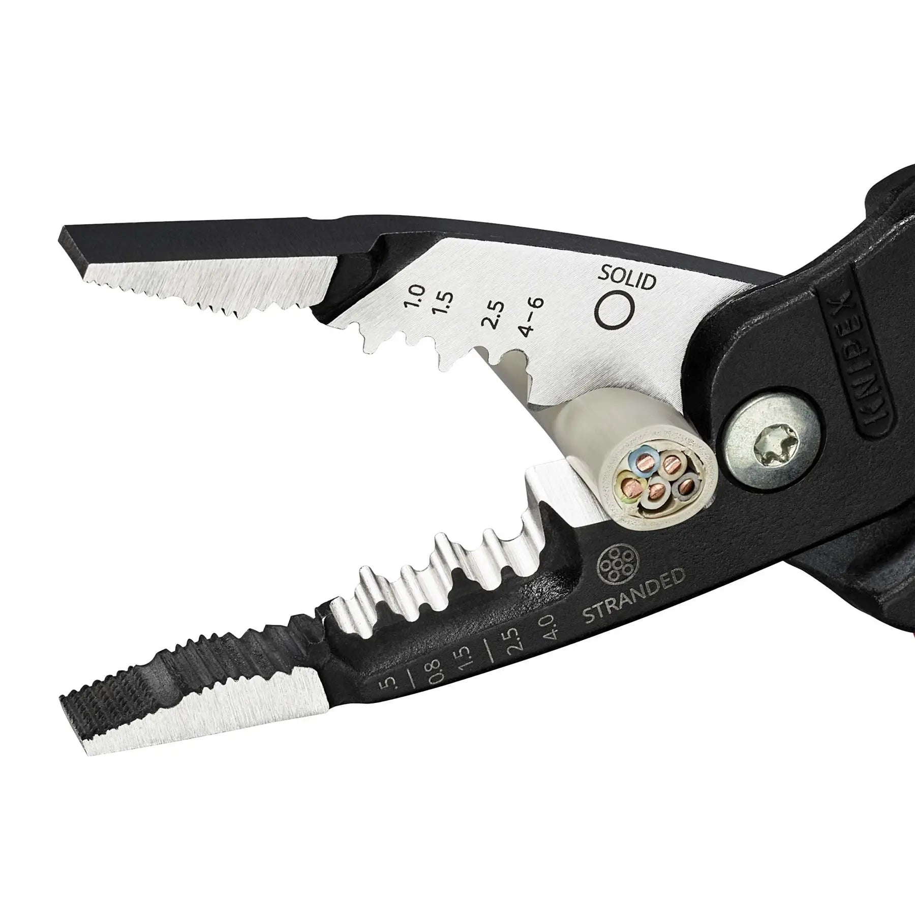 Knipex WireStripper Stripping Pliers 200mm Metric Version 13 71 200 ME  White Rose Tools