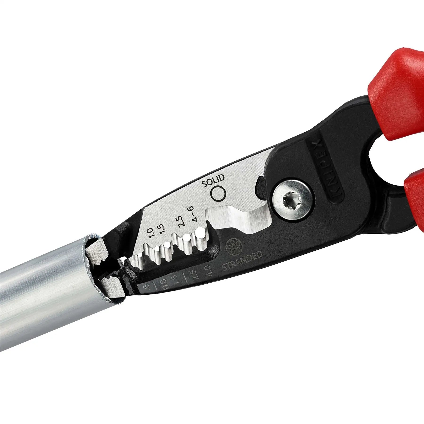 Knipex WireStripper Stripping Pliers 200mm Metric Version Multi Component Grips 13 72 200 ME  White Rose Tools