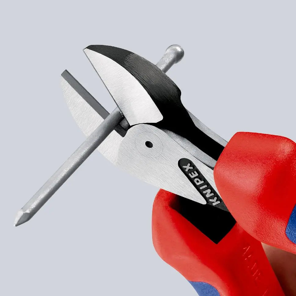 Knipex X-Cut Diagonal Side Cutting Pliers 160mm Tether Point Multi Component Grips Chrome Plated 73 05 160 T 