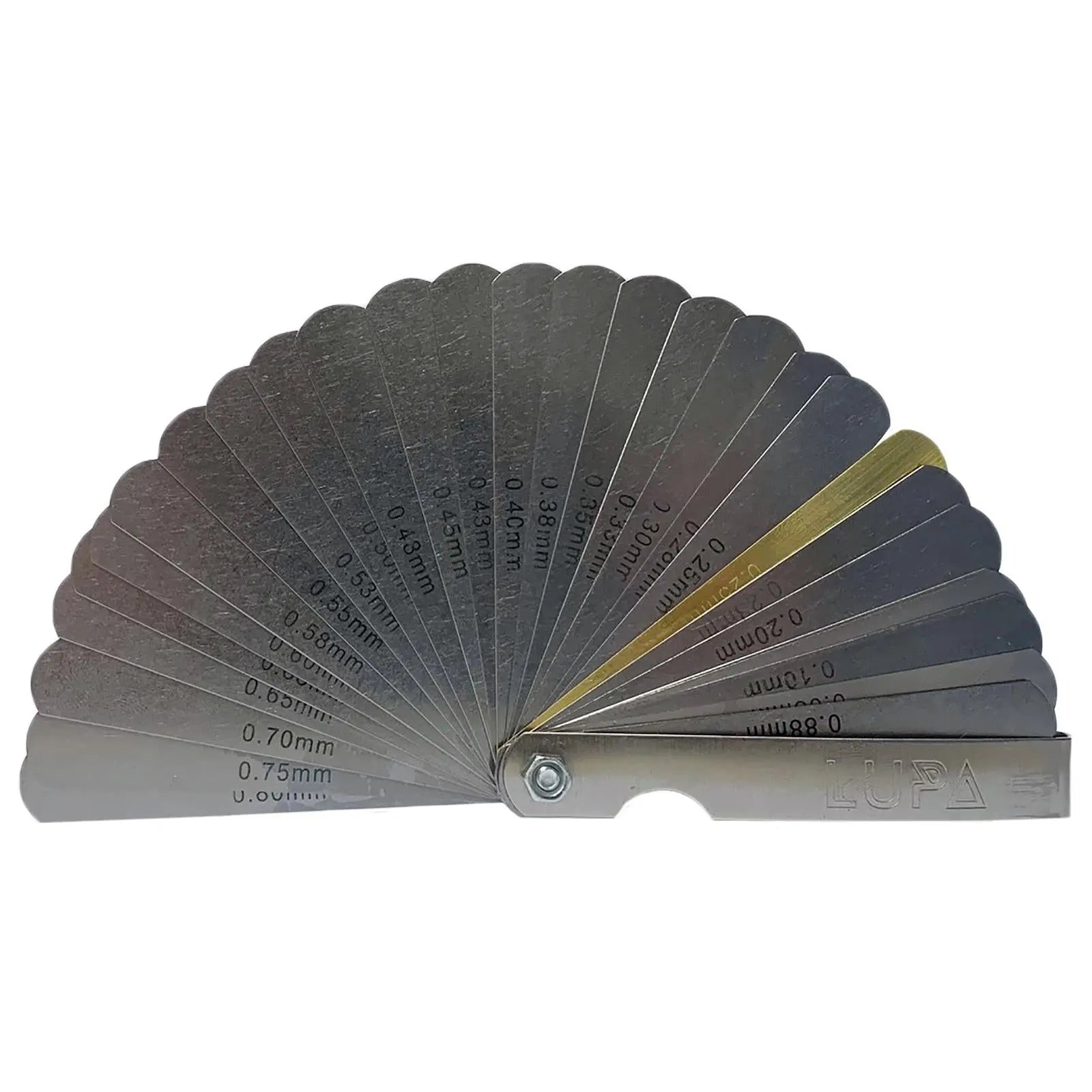 LUPA Feeler Gauge Dual Marked Metric and Imperial 32 Blade 