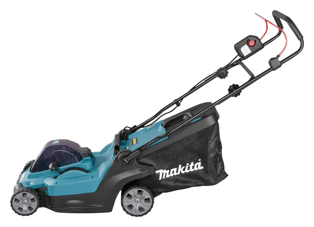 Makita 38cm Lawn Mower Kit 40V Max XGT Li-ion Cordless Garden Grass Outdoor 4Ah Battery and Charger LM003GM103  White Rose Tools