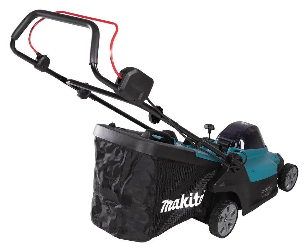 Makita 43cm Lawn Mower Kit 40V Max XGT Li-ion Cordless Garden Grass Outdoor 4Ah Battery and Charger LM004GM103  White Rose Tools