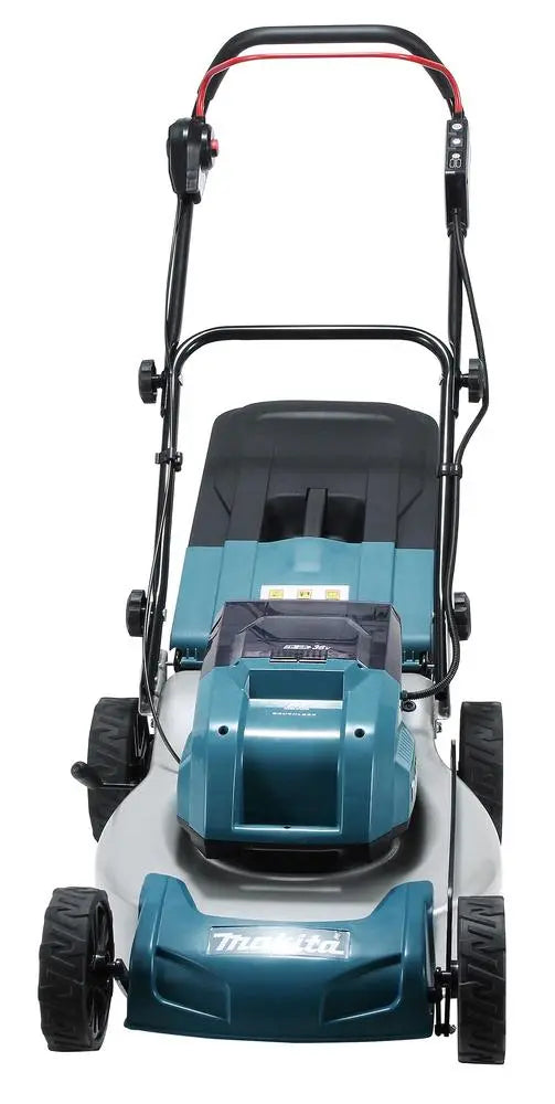Makita 46cm Lawn Mower Twin 18V LXT Li-ion Cordless Garden Grass Outdoor Bare Unit Body Only DLM460Z  White Rose Tools